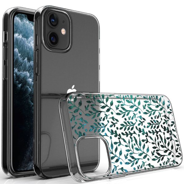 iMoshion Design hoesje iPhone 12 Mini - Bladeren - Groen