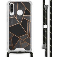 iMoshion Design hoesje met koord Huawei P30 Lite - Grafisch Koper - Zwart / Goud