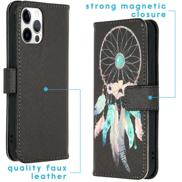 iMoshion Design Softcase Bookcase iPhone 12 (Pro) - Dreamcatcher