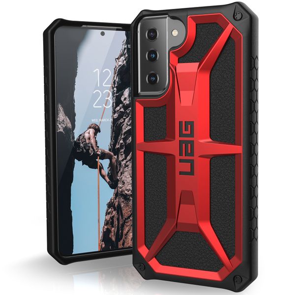 UAG Monarch Backcover Samsung Galaxy S21 - Crimson Red