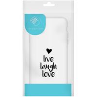 iMoshion Design hoesje Samsung Galaxy A72 - Live Laugh Love - Zwart