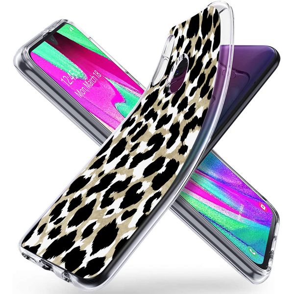 iMoshion Design hoesje Samsung Galaxy A40 - Luipaard / Zwart