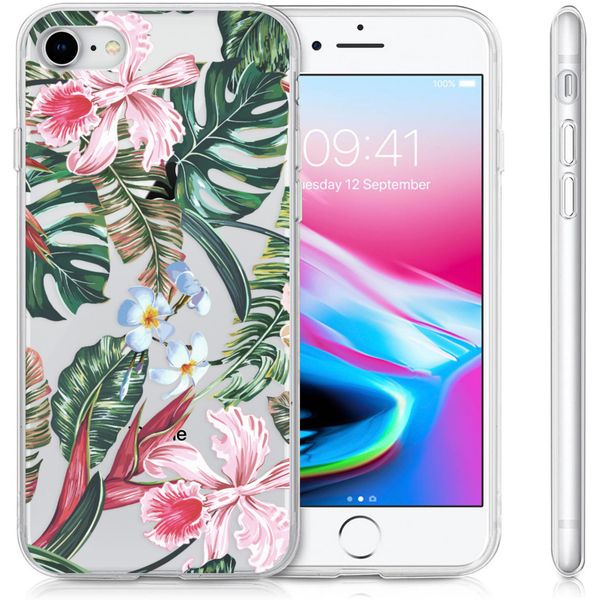 iMoshion Design hoesje iPhone SE (2022 / 2020) / 8 / 7 / 6s - Jungle - Groen