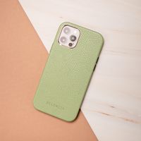 Selencia Gaia Slang Backcover Samsung Galaxy S21 - Groen