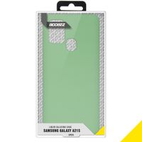 Accezz Liquid Silicone Backcover Samsung Galaxy A21s - Groen