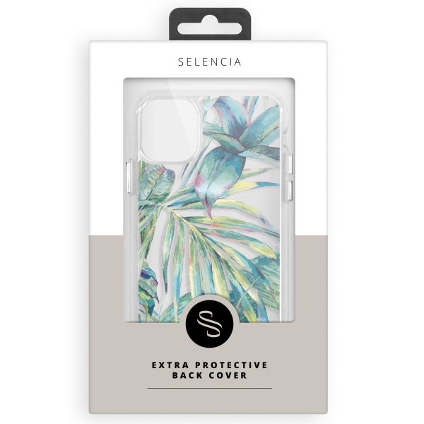 Selencia Fashion Extra Beschermende Backcover iPhone 13 Pro - Green Jungle Leaves