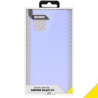 Accezz Liquid Silicone Backcover Samsung Galaxy A71 - Paars