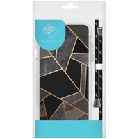 iMoshion Design hoesje met koord Samsung Galaxy A40 - Grafisch Koper - Zwart / Goud