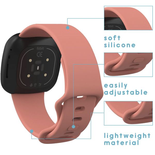 iMoshion Siliconen bandje Fitbit Sense / Versa 3 - Oranje