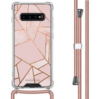 iMoshion Design hoesje met koord Samsung Galaxy S10 Plus - Grafisch Koper - Roze