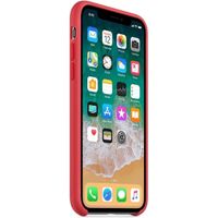 Apple Silicone Backcover iPhone X - Red Raspberry