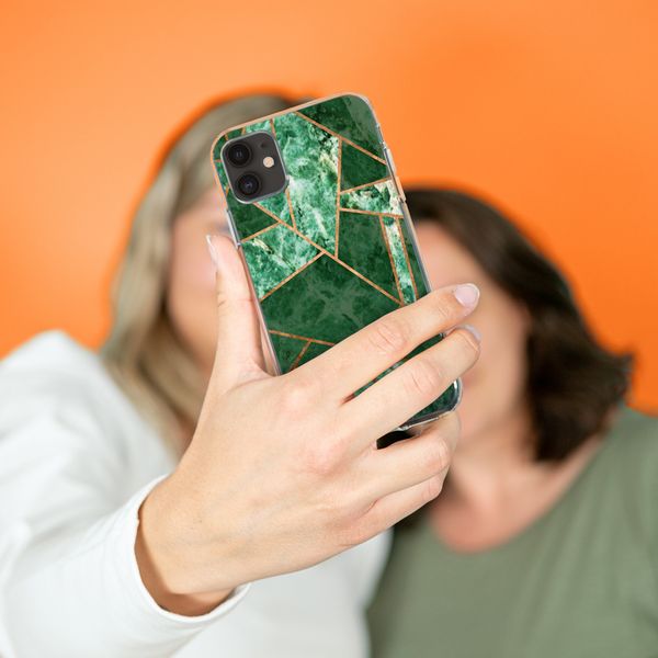 iMoshion Design hoesje iPhone Xr - Grafisch Koper / Groen