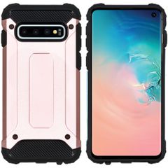 iMoshion Rugged Xtreme Backcover Samsung Galaxy S10 - Rosé Goud