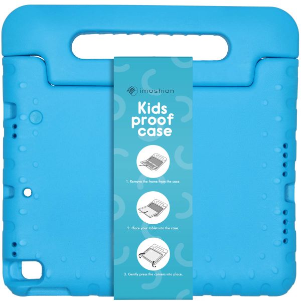 iMoshion Kidsproof Backcover met handvat iPad Air (2022 / 2020) - Blauw