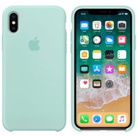 Apple Silicone Backcover iPhone X - Marine Green