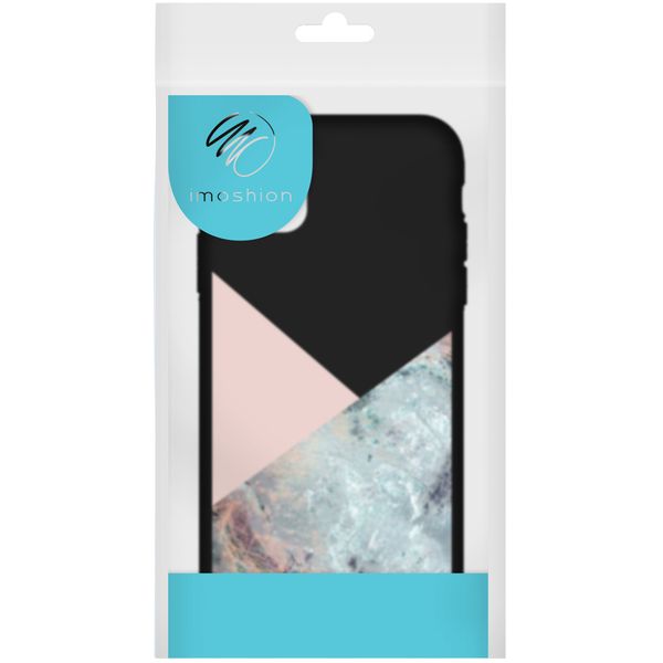 iMoshion Design hoesje Samsung Galaxy A51 - Marmer - Roze / Zwart