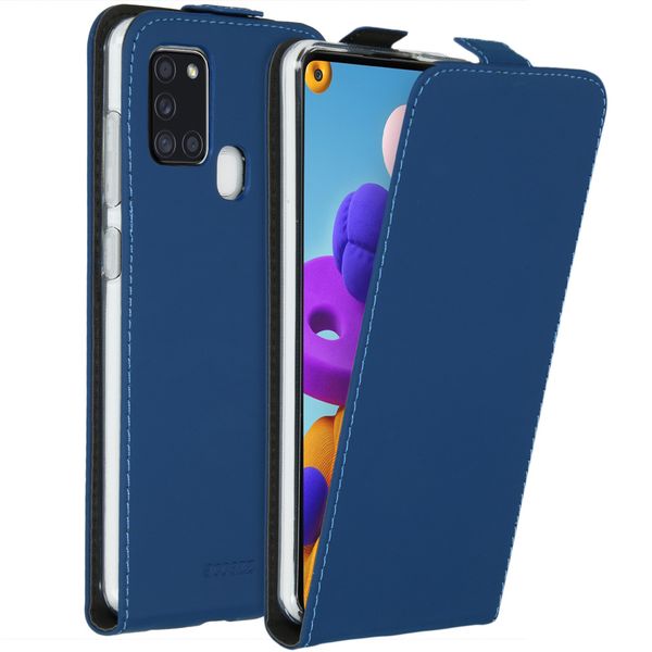 Accezz Flipcase Samsung Galaxy A21s - Blauw