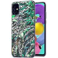 iMoshion Design hoesje Galaxy A51 - Jungle - Wit / Zwart / Groen