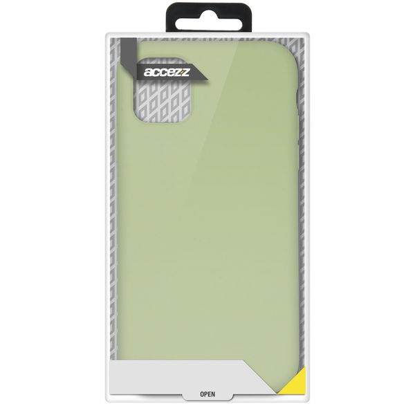 Accezz Liquid Silicone Backcover Samsung Galaxy A12 - Groen