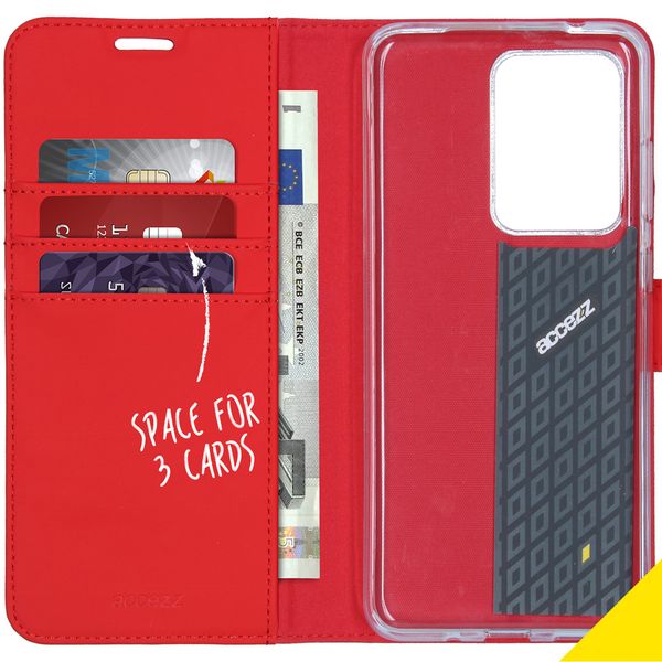 Accezz Wallet Softcase Bookcase Samsung Galaxy S20 Ultra - Rood