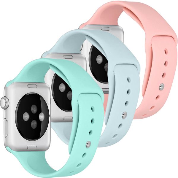 iMoshion Siliconen bandje Multipack Apple Watch Series 1-8 / SE / Ultra - 42/44/45/49 mm