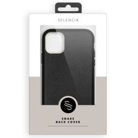 Selencia Gaia Slang Backcover iPhone 11 - Zwart