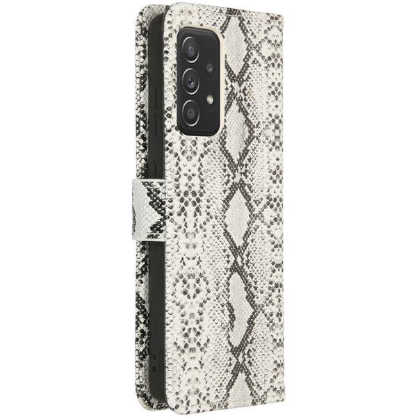 Slangenprint Bookcase Samsung Galaxy A52(s) (5G/4G) - Wit