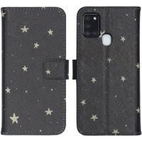 iMoshion Design Softcase Bookcase Samsung Galaxy A21s - Stars Gold