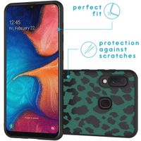 iMoshion Design hoesje Samsung Galaxy A20e - Luipaard - Groen / Zwart