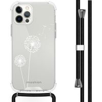 iMoshion Design hoesje met koord iPhone 12 (Pro) - Paardenbloem - Wit