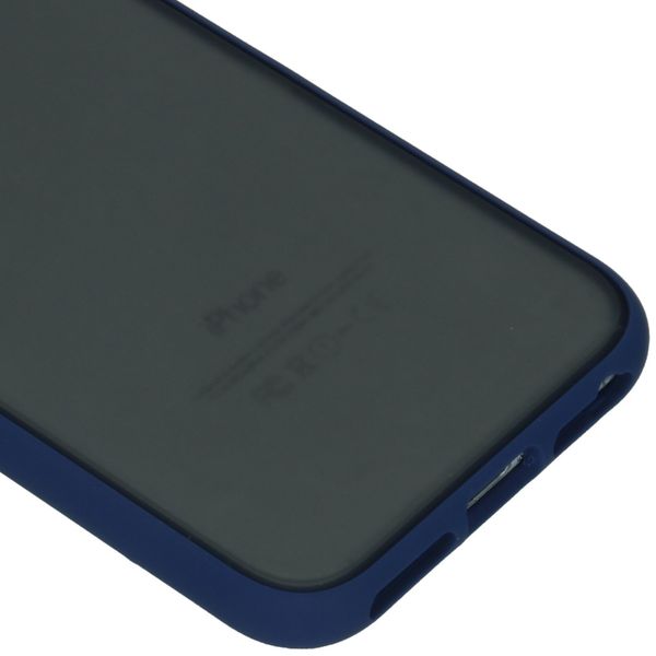 iMoshion Frosted Backcover iPhone SE (2022 / 2020) / 8 / 7 / 6(s) - Blauw