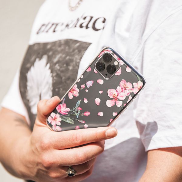 iMoshion Design hoesje Huawei P Smart (2020) - Bloem - Roze