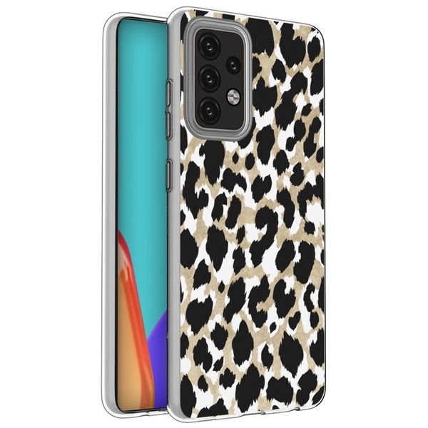 iMoshion Design hoesje Samsung Galaxy A52(s) (5G/4G) - Luipaard / Zwart