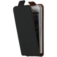 Luxe Softcase Flipcase iPhone 5 / 5s / SE - Zwart