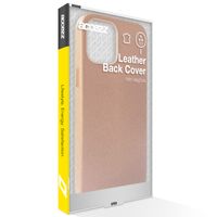 Accezz Leather Backcover met MagSafe iPhone 12 Mini - Bruin