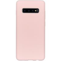 Accezz Liquid Silicone Backcover Samsung Galaxy S10 Plus - Roze