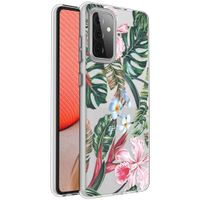 iMoshion Design hoesje Samsung Galaxy A72 - Jungle - Groen / Roze