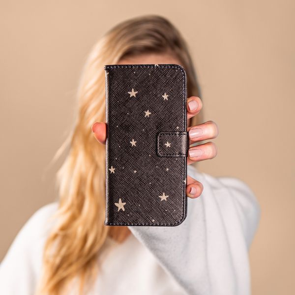 iMoshion Design Softcase Bookcase Samsung Galaxy A71 - Stars Gold