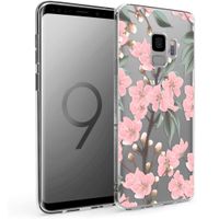 iMoshion Design hoesje Samsung Galaxy S9 - Bloem - Roze / Groen