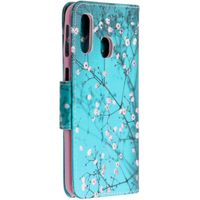 Design Softcase Bookcase Samsung Galaxy A40 - Bloesem