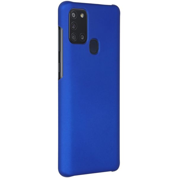 Effen Backcover Samsung Galaxy A21s - Blauw