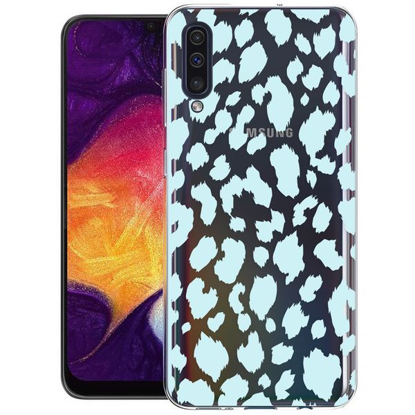 iMoshion Design hoesje Samsung Galaxy A50 / A30s - Luipaard - Blauw