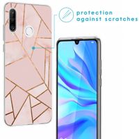 iMoshion Design hoesje Huawei P30 Lite - Grafisch Koper / Roze