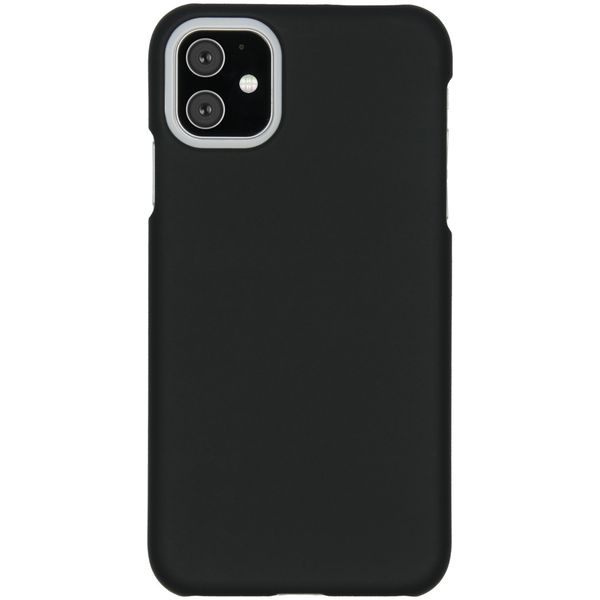 Effen Backcover iPhone 11 - Zwart