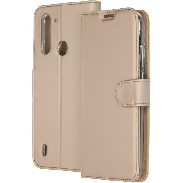 Accezz Wallet Softcase Bookcase Motorola Moto G8 Power Lite - Goud