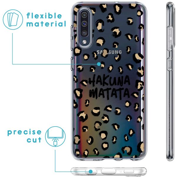 iMoshion Design hoesje Galaxy A50 / A30s - Luipaard - Bruin / Zwart