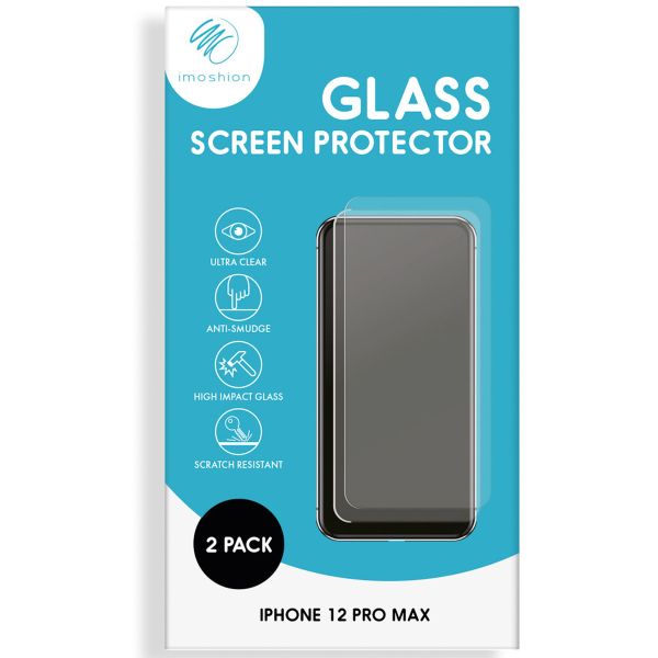 iMoshion Screenprotector Gehard Glas 2 pack iPhone 12 Pro Max