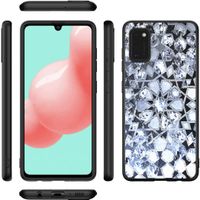 iMoshion Design hoesje Samsung Galaxy A41 - Grafisch - Zilver Bling