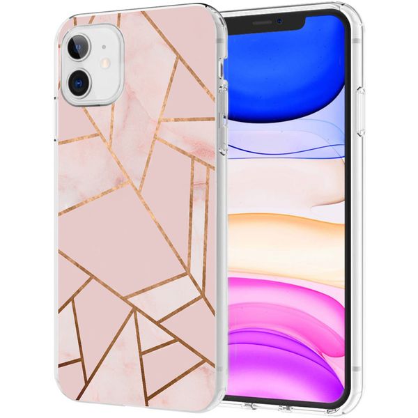 iMoshion Design hoesje iPhone 11 - Grafisch Koper / Roze