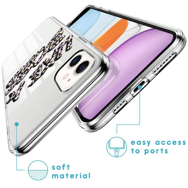 iMoshion Design hoesje iPhone 11 - Like A Boss - Paars / Zwart